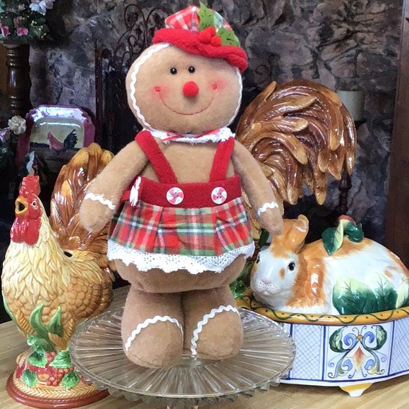 Gingerbread Girl 17”Christmas Farmhouse Cabin Holiday Decor NEW❤️❤️ - Picture 1 of 7